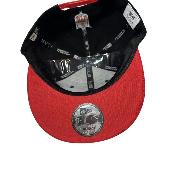 New Era Atlanta Falcons Snapback Hat Cap Flat Brim With Logo 9Fifty NFL Football - Picture 6 of 8